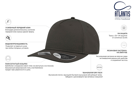 Бейсболка Дикая Речка RAY черная