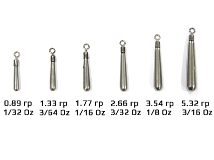 Вольфрамовый груз HITFISH Tungsten sinker Jig-rig 2,66гр (2шт)