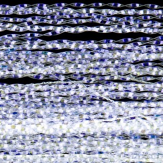 HENDS Синтетическое волокно Krystal Flash White UV-shine 