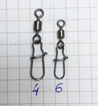 Вертлюжок с застежкой Nice, №7 (упак. 10 шт) СФ