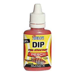 Аттрактант зимний DELFI DIP Окунь 20мл, аромат мотыль