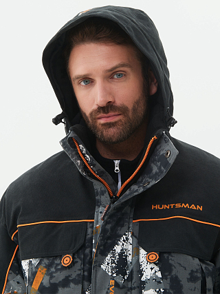 Костюм Huntsman Канада V-2,  цв. КМФ192/черный, тк.Исландия, р.48-50/170-176