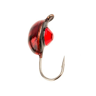 Мормышка W Spider Плавунец с ушком краш. 3,0 мм 0,50 гр.  93 с камнем