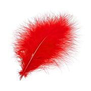 WAPSI Отборные перья "марабу" Select Marabou Plumes FL. RED (12 шт.)