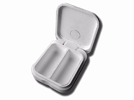 Мотыльница "гладкая" прямоуг. большая 2х-секц.