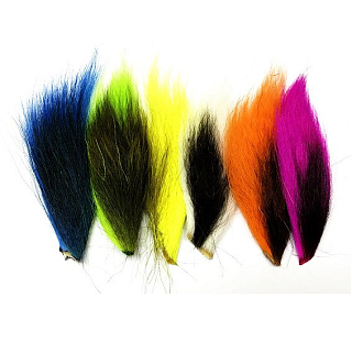 HARELINE Мех с хвоста оленя в наборе из 6-ти флюоресцентных цветов Bucktail Combo FLUORO