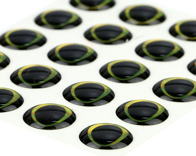 Sybai Глазки 3D Epoxy Eyes, Black/gold, 9mm