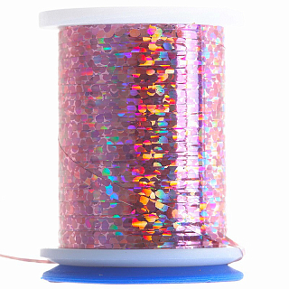 VEEVUS Голографический люрекс Holographic Tinsel SMALL 30 m HOLO PINK