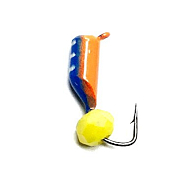 Мормышка Мастив Столбик 3 синий+красный, гр. шарик 0,7гр (сырный)