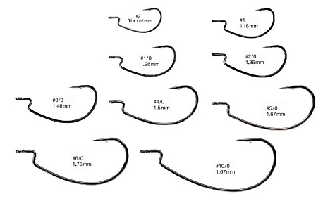 Офсетный крючок VARIVAS Second Bite Monster Class #2/0 (5 шт)