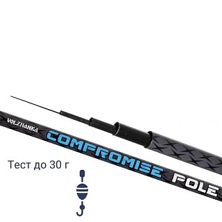 Удилище б/к "Волжанка Компромисс" 6.0м (6 секций) тест до 30гр 