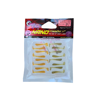 Силиконовая "съедобная" приманка NANO MINNOW 1,1" 68-27-1/9-5 жарен. чеснок