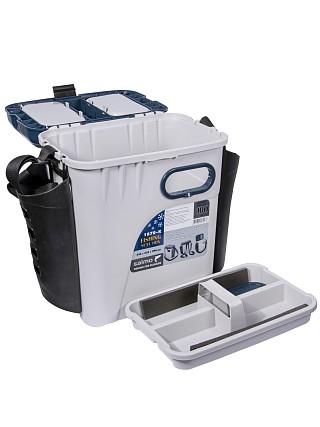 Ящик рыболов. зим. Salmo 2-х ярус. пласт. с карманами 33,5х23,5х39