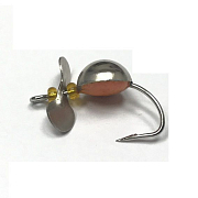 Вент-мормышка 1,3 гр. (мельхиор-оранж)