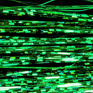 Akara волокна синтетически плоские Crystal Holo Flash  YLS-06 Green