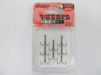 Тройной крючок OWNER ST-11-10, 8шт