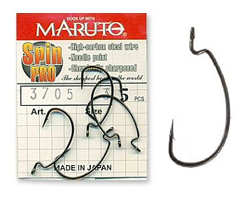 Крючки Maruto 3705 BN №  1 Spin Pro (5 шт.) офсетный