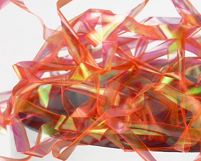 Sybai Материал для тела Magic Pearl Strips, 3mm, Fluo Salmon