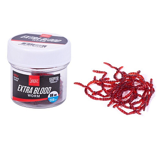Насадки искусст. съедоб. LJ Pro Series EXTRA BLOOD WORM мотыль 200шт.