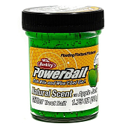 Berkley Паста форелевая плав. POWERBAIT NATURAL SCENT GLITTER Fruits Яблоко 50 гр. Apple Jack