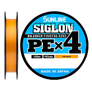 Плетеный шнур Sunline SIGLON PEx4 150m  #1.2  20lb, 9.2кг, orange