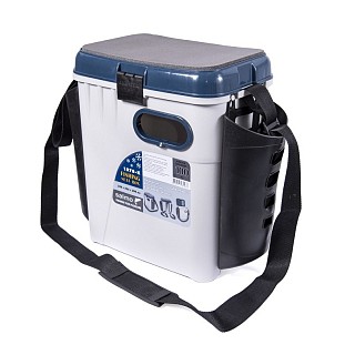 Ящик рыболов. зим. Salmo 2-х ярус. пласт. с карманами 33,5х23,5х39