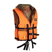 Жилет спасательный ПР Двусторонний, тк. Оксфорд, цвет Оранжевый/Лес (р 52-56/100кг)