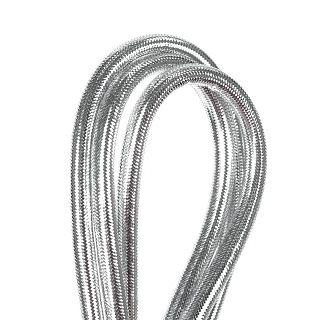 Wapsi Плетеные трубки MYLAR CORD LARGE SILVER