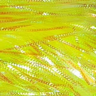 Ловитва Волокна синтетические плоские рифленые Flashabou YELLOW