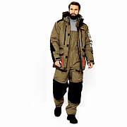 Костюм Huntsman Siberia, цв.хаки/черный,тк.Breathable, р.60-62/182-188