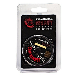 Супертонкий и супертонущий поводочный материал без оплетки Волжанка "CreaFine" 25LB/ 20м Mud Brown