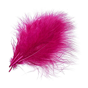 FLY-FISHING Перья марабу MARABOU PLUMES SELECT Crimson