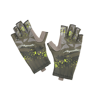 Перчатки для рыбалки летние Aquatic ПЧ-05 UPF50+ (цвет: camo dark, размер L/XL)