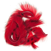 WAPSI Полоски меха кролика Barred Rabbit Zonkers RED