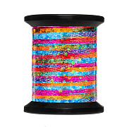 UNI Плоский люрекс UNI-Mylar #12 Holographic Rainbow 3/64”