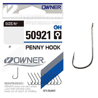 Одинарный крючок OWNER 50921-18, 11шт