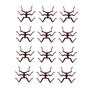 Сибирский Лов Лапки для имитации личинок веснянки №14 коричневый (12 шт)