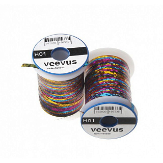 VEEVUS Голографический люрекс Holographic Tinsel MEDIUM 20 m HOLO RAINBOW