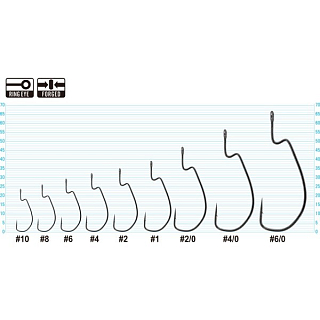 Офсетный крючок OWNER 4115-08, 7шт
