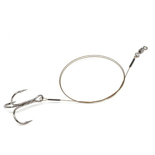 Sinkers Поводок жерличный AFW 1*7 8 кг - 30 см, тройник №4 - 3 шт. в уп.