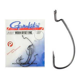 Офсетный крючок Gamakatsu Worm Offset EWG NS  4, 6шт