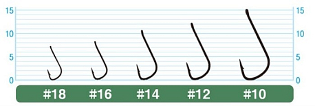 Одинарный крючок OWNER 50921-18, 11шт