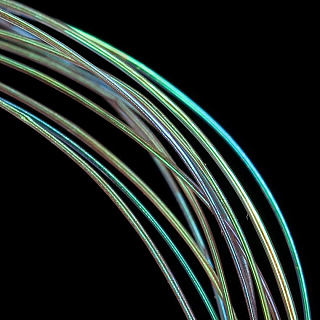 HENDS Материал для формирования сегментов Pearl Quill Medium Violet / Green and Violet eff. 1,5 m	