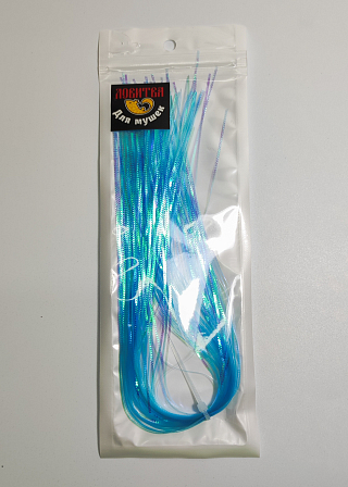 Ловитва Волокна синтетические плоские рифленые Flashabou BLUE