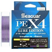 Плетеный шнур Seaguar PE X4 Lure Edition 150 м #0.2, 0,074мм (1,6кг)