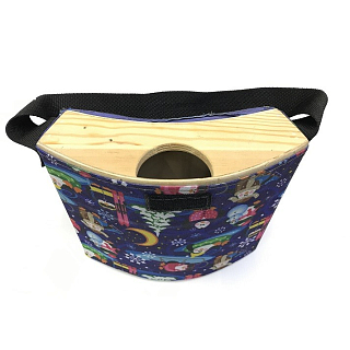 Бормашовка деревянная в чехле 20х18х4 см