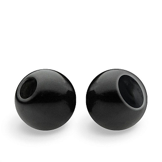 FLY-FISHING Латунные головки Brass Beads 3.8 mm (20 шт.) BLACK NICKEL