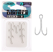 Двойной крючок OWNER SD-36TN-08, 7шт
