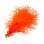 WAPSI Отборные перья "марабу" Select Marabou Plumes FL. FIRE ORANGE (12 шт.)