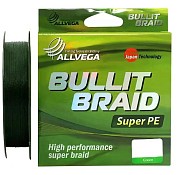 Леска плетеная Bullit Braid  92м 0,14 (темно-зеленая) (8,4кг)